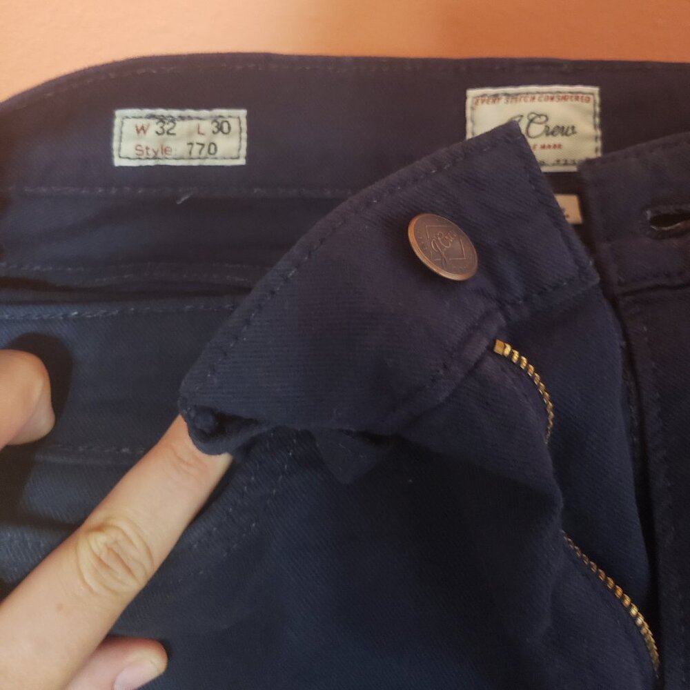 J Crew Chino Pants Navy 32W 30L